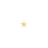 Quiet Icon-Classic Star Single Stud-Earrings-14k Gold Vermeil-Blue Ruby Jewellery-Vancouver Canada