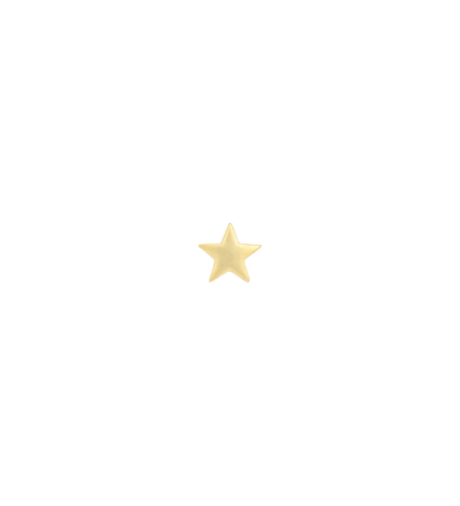Quiet Icon-Classic Star Single Stud-Earrings-14k Gold Vermeil-Blue Ruby Jewellery-Vancouver Canada