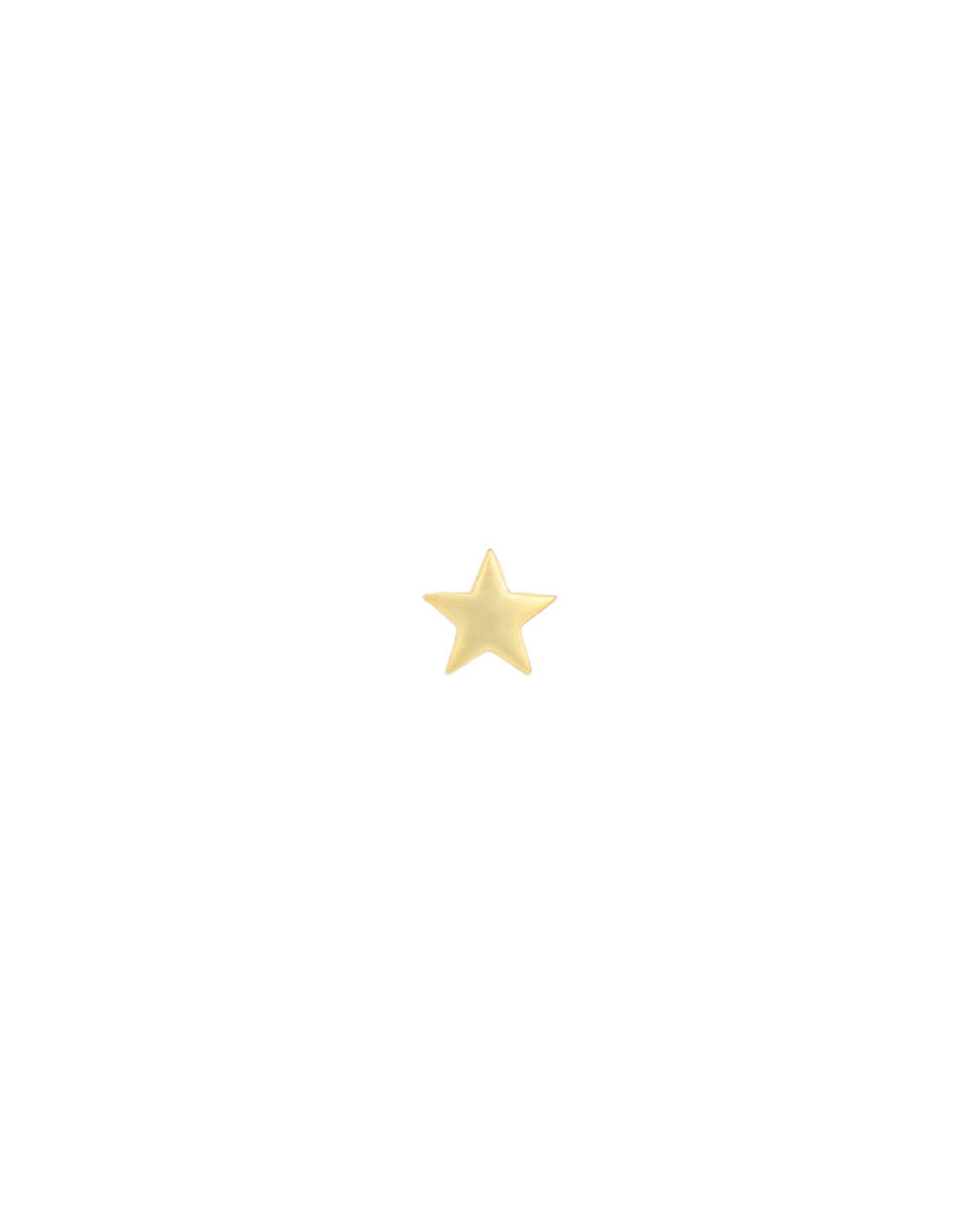 Quiet Icon-Classic Star Single Stud-Earrings-14k Gold Vermeil-Blue Ruby Jewellery-Vancouver Canada