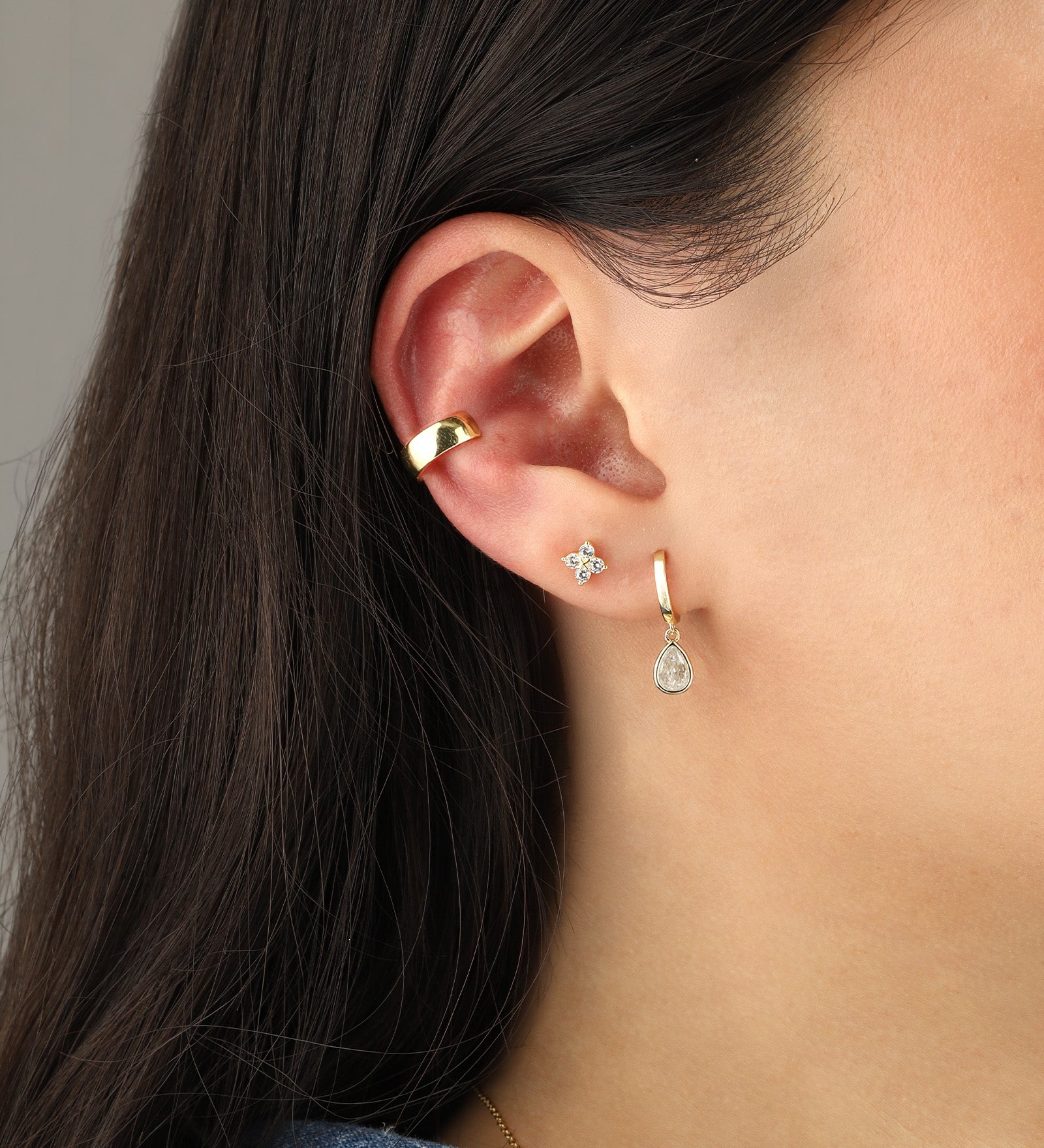 Quiet Icon-Wide Ear Cuff-Earrings-Blue Ruby Jewellery-Vancouver Canada