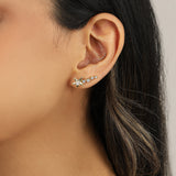 Quiet Icon-Shooting Star Ear Climbers-Earrings-Blue Ruby Jewellery-Vancouver Canada