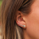 Quiet Icon-Shooting Star Ear Climbers-Earrings-Blue Ruby Jewellery-Vancouver Canada