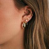 Quiet Icon-Beaded Ear Cuff-Earrings-Blue Ruby Jewellery-Vancouver Canada