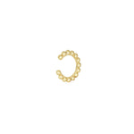 Quiet Icon-Beaded Ear Cuff-Earrings-14k Gold Vermeil-Blue Ruby Jewellery-Vancouver Canada
