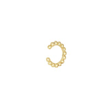 Quiet Icon-Beaded Ear Cuff-Earrings-14k Gold Vermeil-Blue Ruby Jewellery-Vancouver Canada