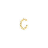 Quiet Icon-Beaded Ear Cuff-Earrings-14k Gold Vermeil-Blue Ruby Jewellery-Vancouver Canada
