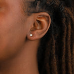 Quiet Icon-Teardrop CZ Ear Jacket-Earrings-Blue Ruby Jewellery-Vancouver Canada