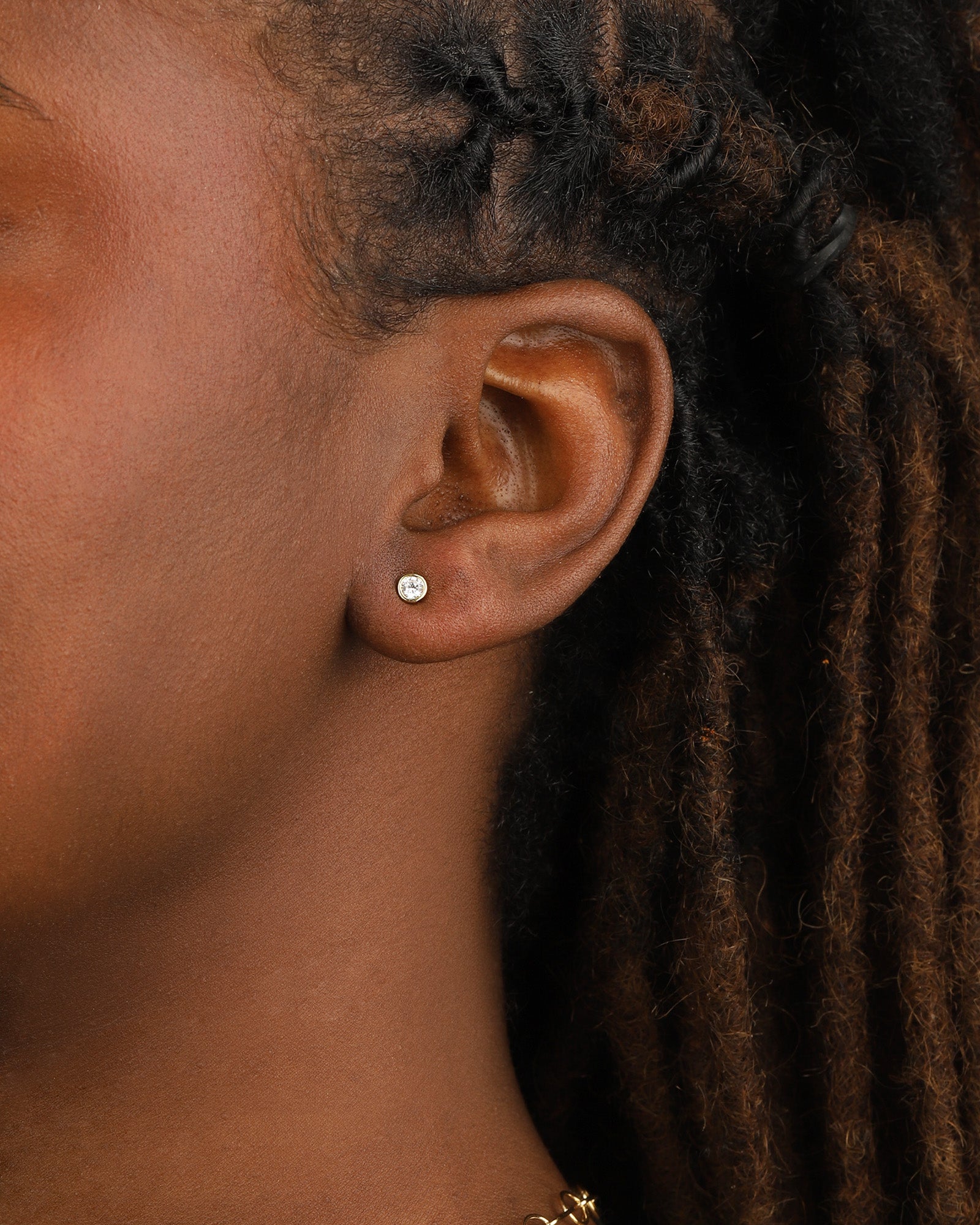 Quiet Icon-Teardrop CZ Ear Jacket-Earrings-Blue Ruby Jewellery-Vancouver Canada