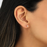 Quiet Icon-Evil Eye Ear Jacket-Earrings-Blue Ruby Jewellery-Vancouver Canada