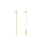 Quiet Icon-Graduated CZ Ear Jacket-Earrings-Blue Ruby Jewellery-Vancouver Canada