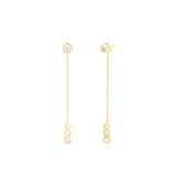 Quiet Icon-Graduated CZ Ear Jacket-Earrings-Blue Ruby Jewellery-Vancouver Canada