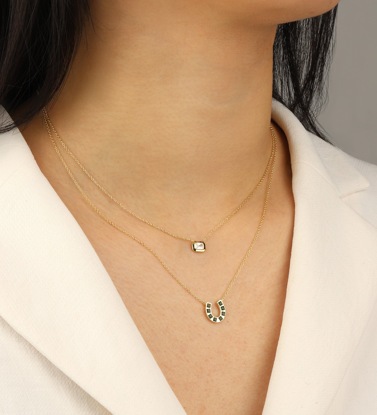 Quiet Icon-Horseshoe Necklace-Necklaces-Blue Ruby Jewellery-Vancouver Canada