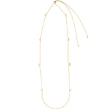 Quiet Icon-Gradual Station Bezel Necklace-Necklaces-Blue Ruby Jewellery-Vancouver Canada