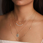 Quiet Icon-Gradual Station Bezel Necklace-Necklaces-Blue Ruby Jewellery-Vancouver Canada