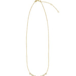 Multi Disc Pavé Necklace 14k Gold Vermeil, Cubic Zirconia