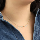 Quiet Icon-Multi Disc Pavé Necklace-Necklaces-Blue Ruby Jewellery-Vancouver Canada