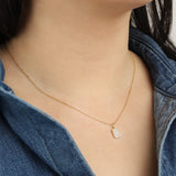 Quiet Icon-Pavé Tag Necklace-Necklaces-Blue Ruby Jewellery-Vancouver Canada