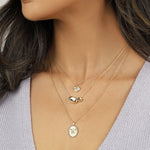 Quiet Icon-Oval Butterfly Necklace-Necklaces-Blue Ruby Jewellery-Vancouver Canada