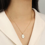 Quiet Icon-Oval Butterfly Necklace-Necklaces-Blue Ruby Jewellery-Vancouver Canada