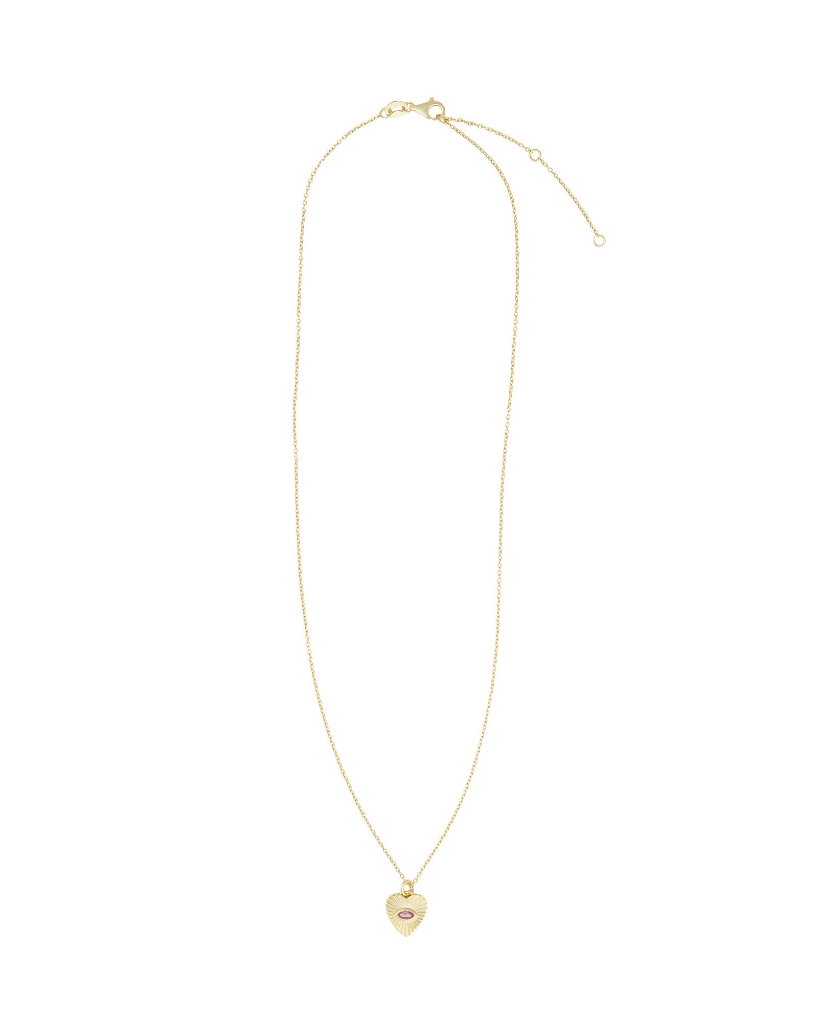 Quiet Icon-Radiant Heart Evil Eye Necklace-Necklaces-Blue Ruby Jewellery-Vancouver Canada