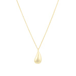 Quiet Icon-Teardrop Pendant Necklace-Necklaces-14k Gold Vermeil-Blue Ruby Jewellery-Vancouver Canada