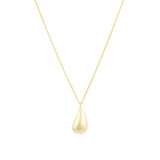 Quiet Icon-Teardrop Pendant Necklace-Necklaces-14k Gold Vermeil-Blue Ruby Jewellery-Vancouver Canada