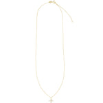 Quiet Icon-Petite Cross Necklace-Necklaces-Blue Ruby Jewellery-Vancouver Canada