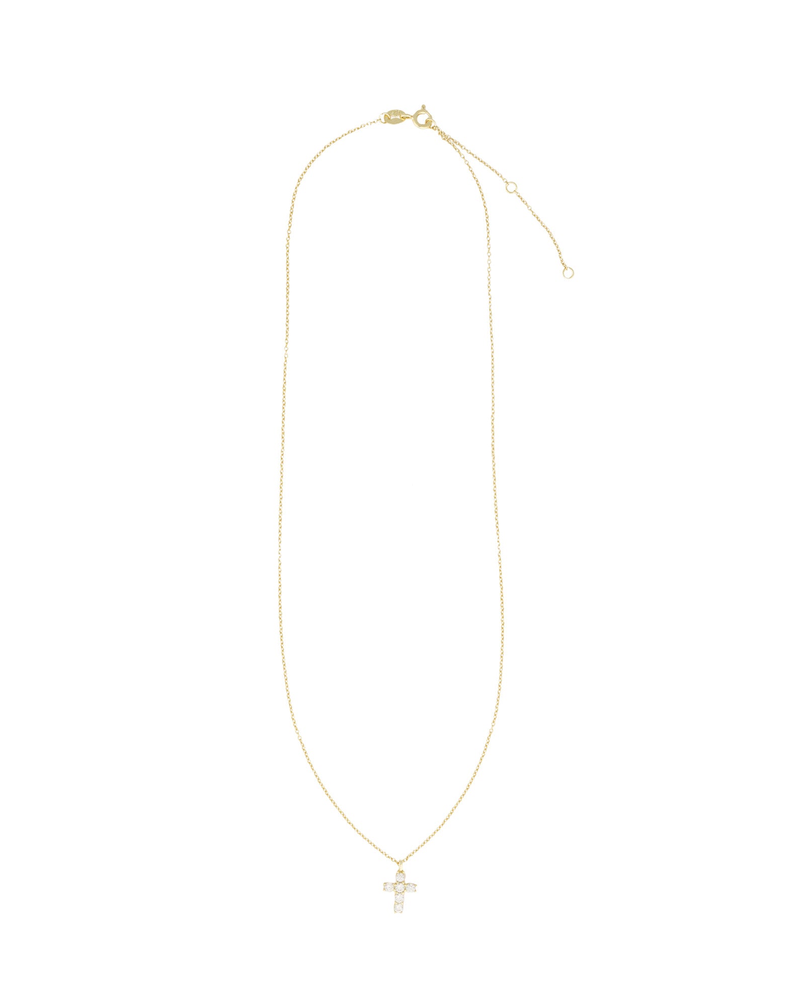Quiet Icon-Petite Cross Necklace-Necklaces-Blue Ruby Jewellery-Vancouver Canada