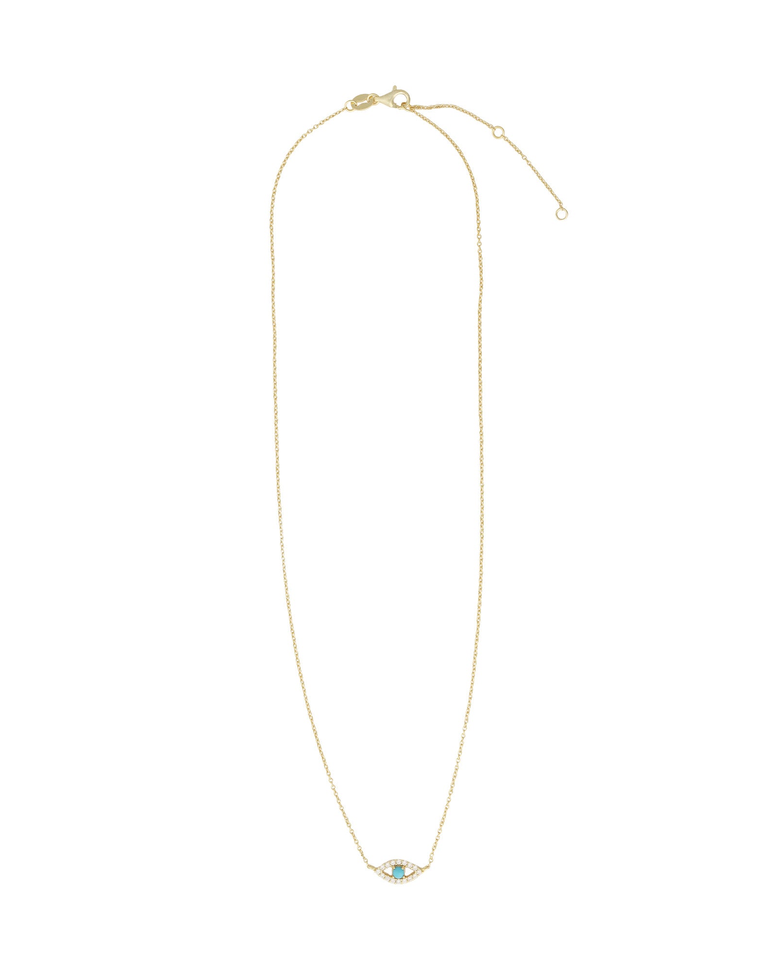 Quiet Icon-Evil Eye Stone Necklace-Necklaces-Blue Ruby Jewellery-Vancouver Canada
