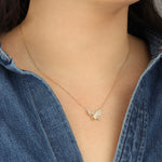 Quiet Icon-Glimmer Wing Necklace-Necklaces-Blue Ruby Jewellery-Vancouver Canada