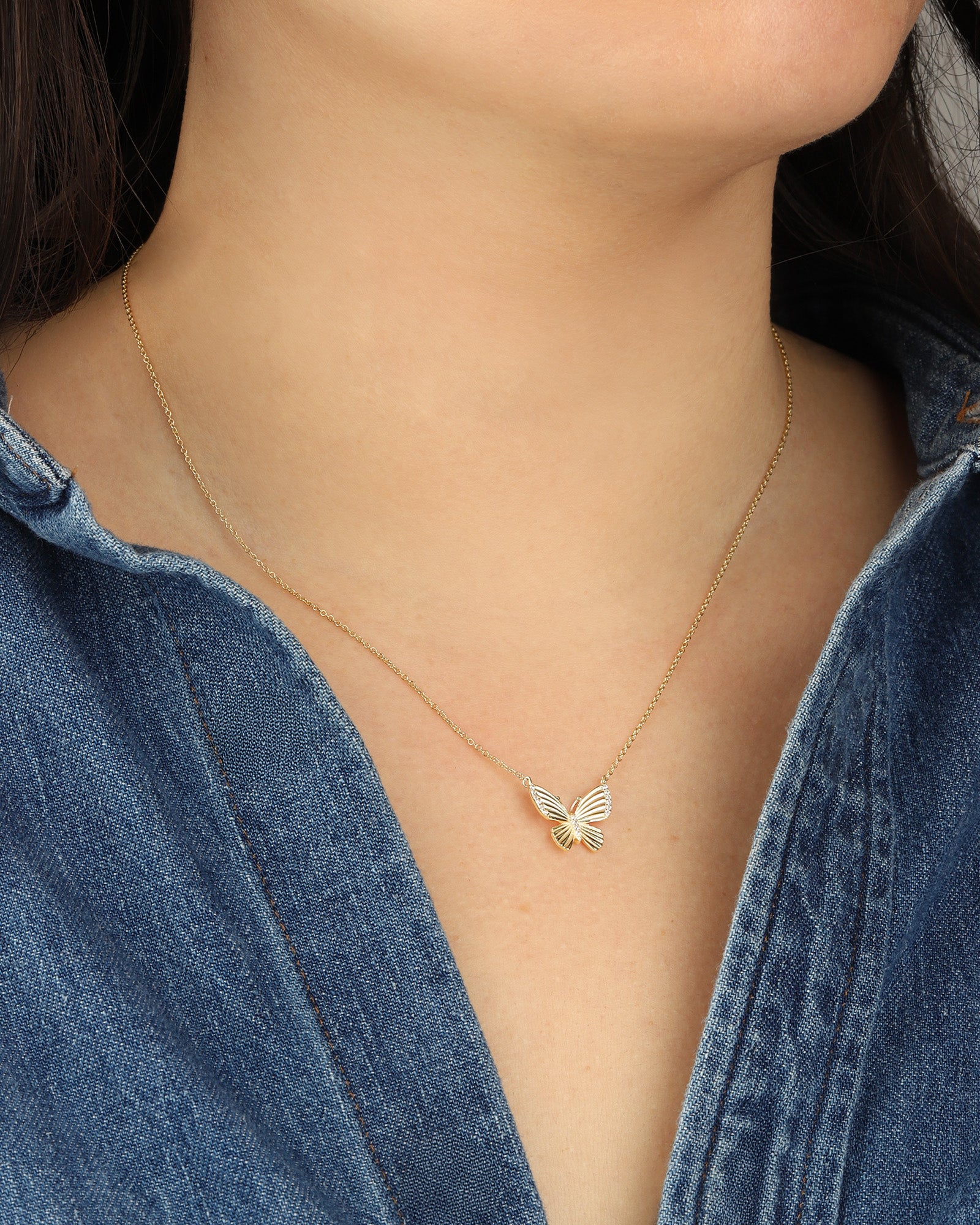 Quiet Icon-Glimmer Wing Necklace-Necklaces-Blue Ruby Jewellery-Vancouver Canada