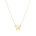Quiet Icon-Glimmer Wing Necklace-Necklaces-14k Gold Vermeil, Cubic Zirconia-Blue Ruby Jewellery-Vancouver Canada