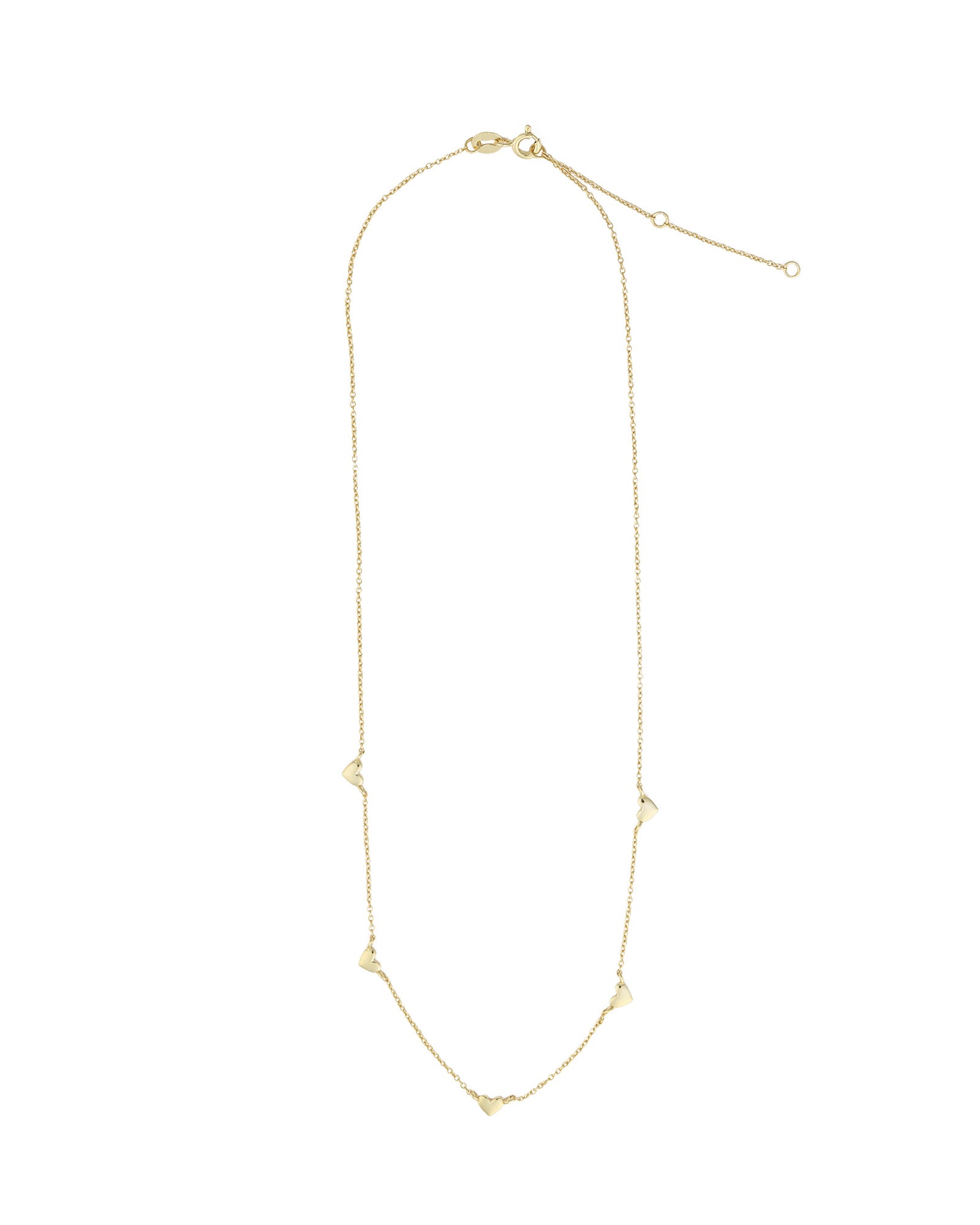 Quiet Icon-Heart Station Necklace-Necklaces-Blue Ruby Jewellery-Vancouver Canada