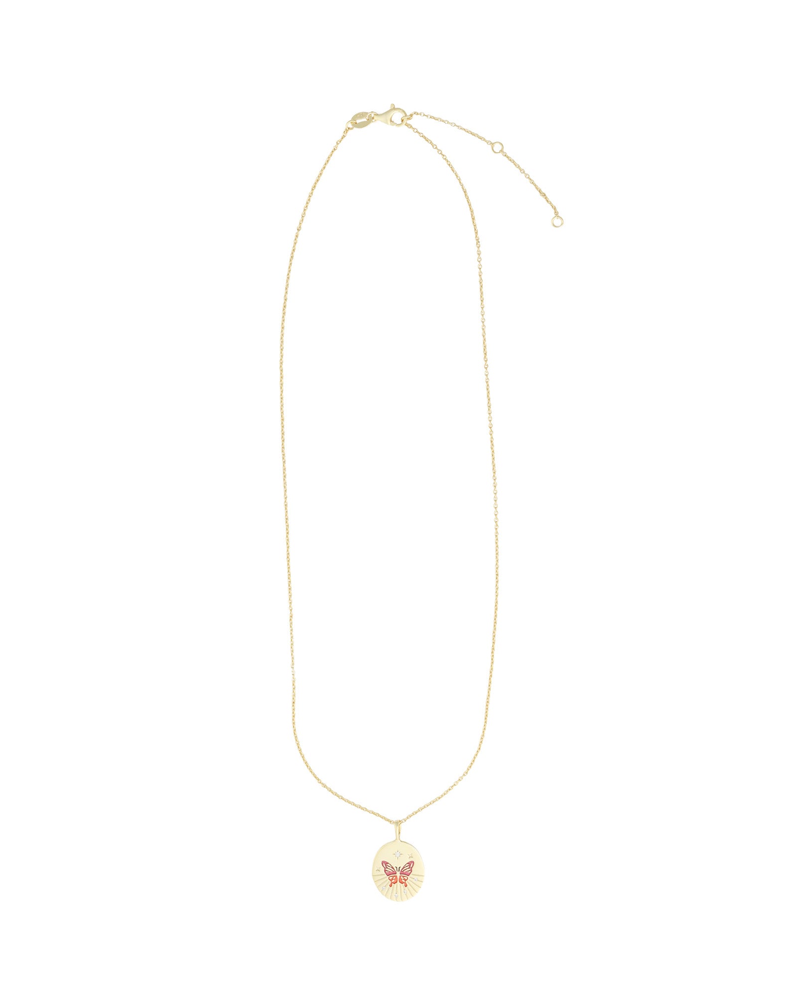 Quiet Icon-Butterfly Medallion Necklace-Necklaces-Blue Ruby Jewellery-Vancouver Canada
