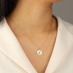 Quiet Icon-Mushroom Medallion Necklace-Necklaces-Blue Ruby Jewellery-Vancouver Canada