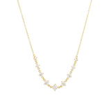 Quiet Icon-Radiant Taper Necklace-Necklaces-14k Gold Vermeil, Cubic Zirconia-Blue Ruby Jewellery-Vancouver Canada