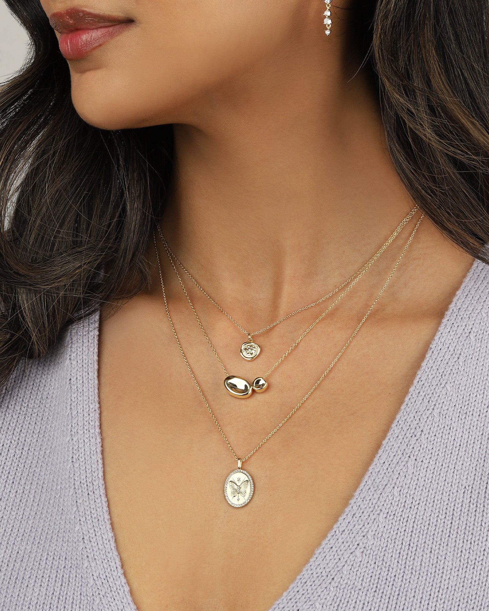 Quiet Icon-Bloom Medallion Necklace-Necklaces-Blue Ruby Jewellery-Vancouver Canada