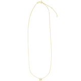 Quiet Icon-Emerald Cut East-West Necklace-Necklaces-Blue Ruby Jewellery-Vancouver Canada