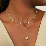 Quiet Icon-Emerald Cut East-West Necklace-Necklaces-Blue Ruby Jewellery-Vancouver Canada