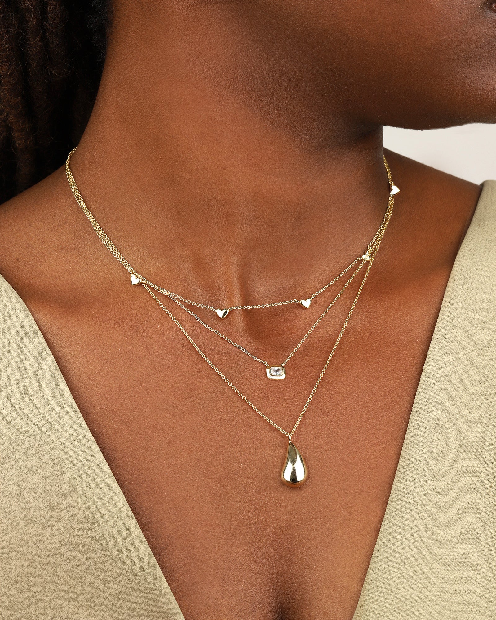 Quiet Icon-Emerald Cut East-West Necklace-Necklaces-Blue Ruby Jewellery-Vancouver Canada