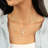 Quiet Icon-Trinity Station Necklace-Necklaces-Blue Ruby Jewellery-Vancouver Canada