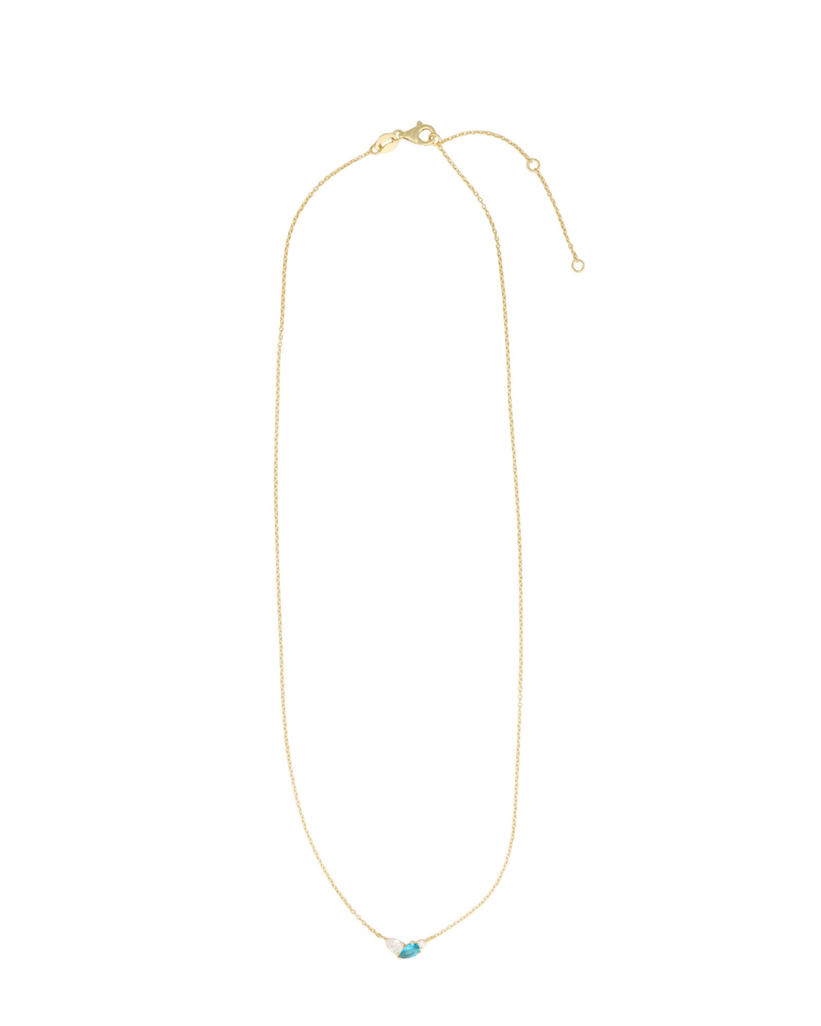 Quiet Icon-Toi Et Moi Stone Necklace-Necklaces-Blue Ruby Jewellery-Vancouver Canada