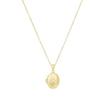 Quiet Icon-Celestial Star Locket-Necklaces-14k Gold Vermeil, Cubic Zirconia-Blue Ruby Jewellery-Vancouver Canada
