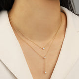 Quiet Icon-Petite Y Necklace-Necklaces-Blue Ruby Jewellery-Vancouver Canada