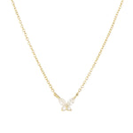 Quiet Icon-Petite Butterfly Necklace-Necklaces-14k Gold Vermeil, Cubic Zirconia-Blue Ruby Jewellery-Vancouver Canada