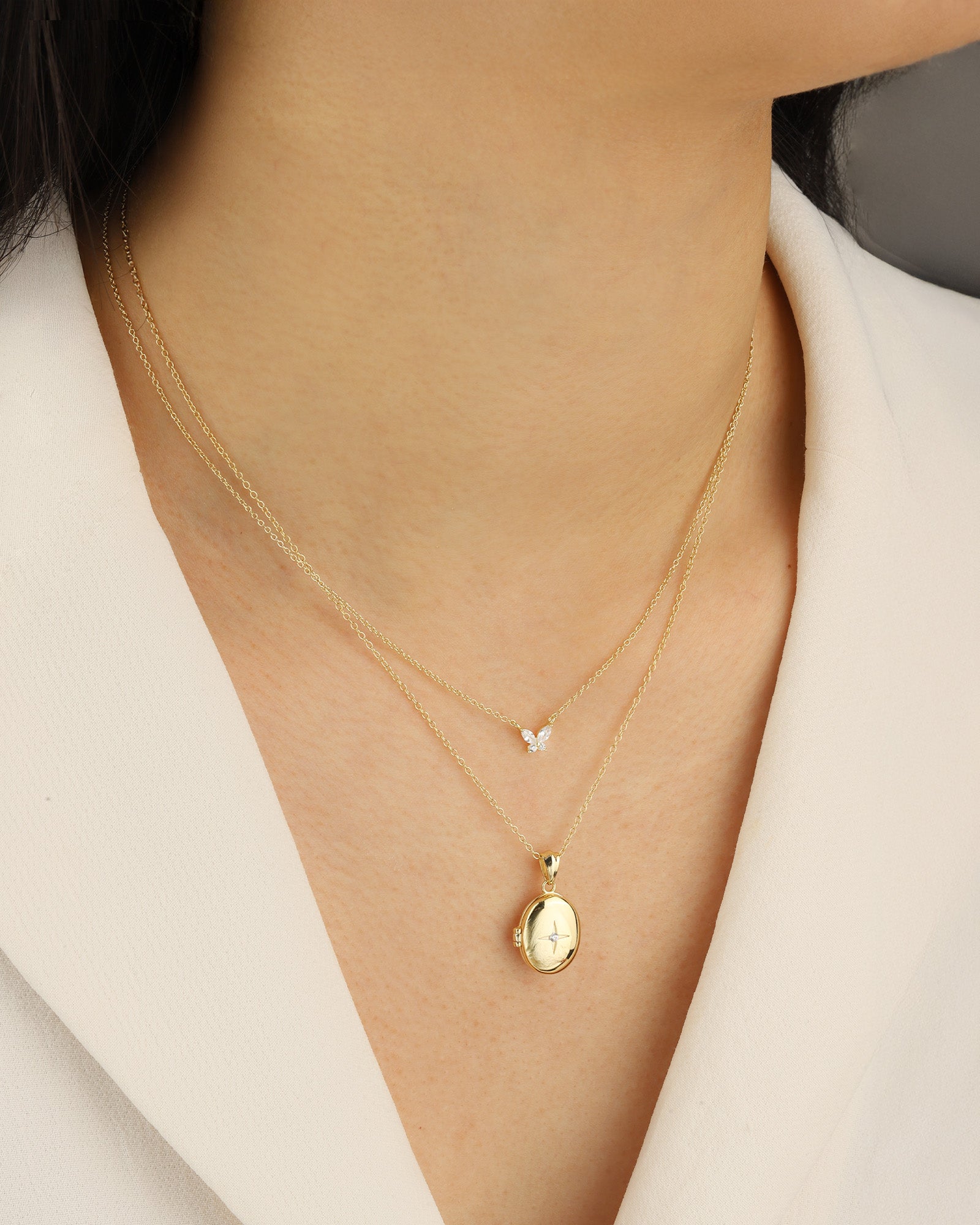Quiet Icon-Petite Butterfly Necklace-Necklaces-Blue Ruby Jewellery-Vancouver Canada