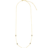 Quiet Icon-Evil Eye Station Necklace-Necklaces-Blue Ruby Jewellery-Vancouver Canada