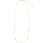 Quiet Icon-Evil Eye Station Necklace-Necklaces-Blue Ruby Jewellery-Vancouver Canada