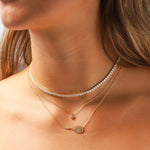 Quiet Icon-Courtside Pendant Necklace-Necklaces-Blue Ruby Jewellery-Vancouver Canada