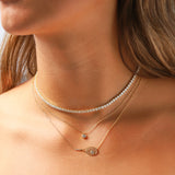 Quiet Icon-Courtside Pendant Necklace-Necklaces-Blue Ruby Jewellery-Vancouver Canada